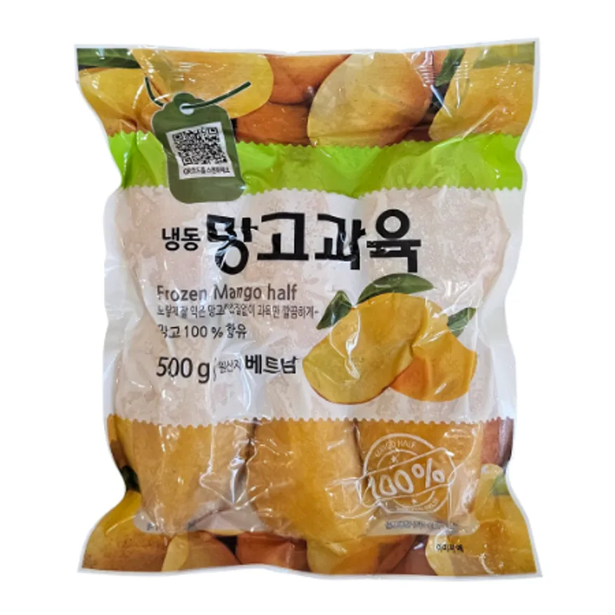 냉동 망고과육 500g 망고하프컷 냉동 과일 이미지