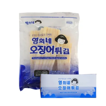 영희네 오징어 튀김 튀김용 7kg(700g x 10개입) 1박스 탈피 오징어채