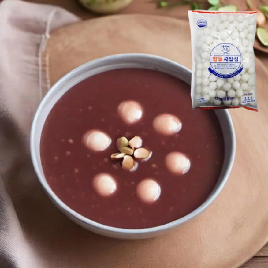 미농 찹쌀 새알심 1kg 새알 옹심이 팥죽 동지팥죽 미역국 이미지
