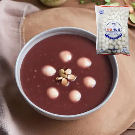 미농 찹쌀 새알심 1kg 새알 옹심이 팥죽 동지팥죽 미역국 이미지