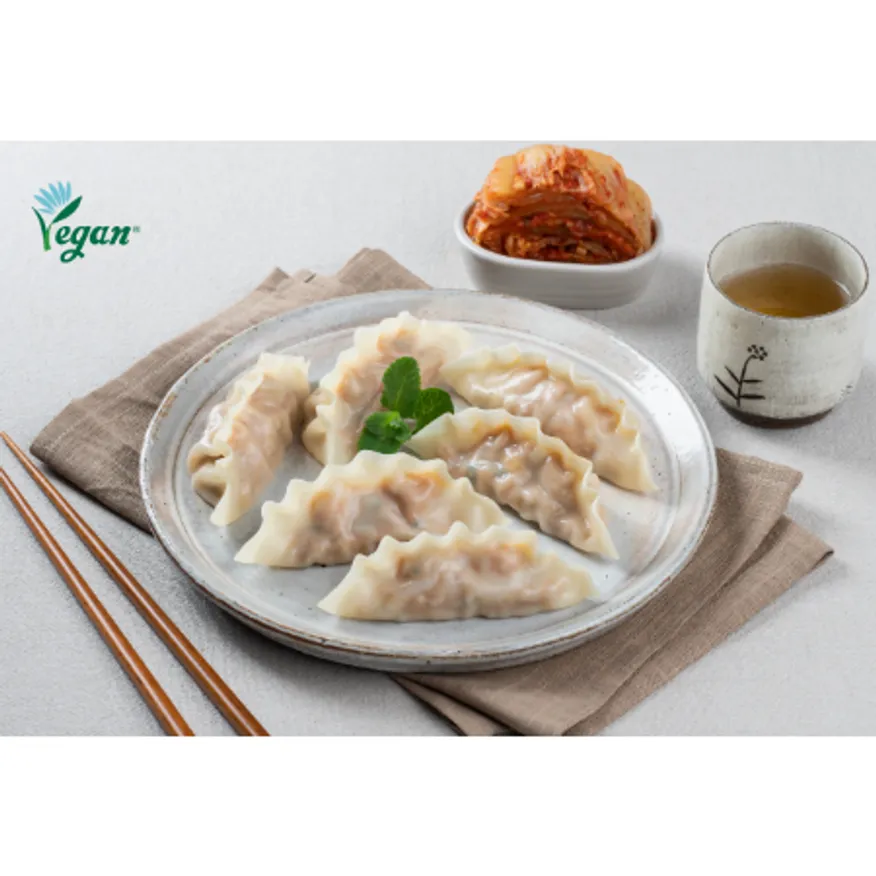 담두 비건 김치만두 1kg 할랄 다이어트 절 채식만두 고기없는 식물성 이미지