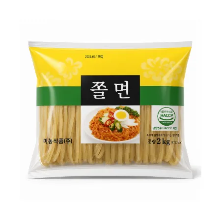 미농식품 쫄면 2kg(10인분) 냉동 쫄면