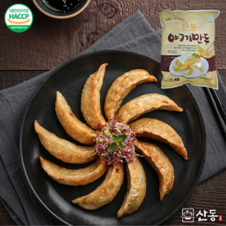 나래식품 산동 야끼만두 1.3kg 중식 튀김 당면만두 군만두 간식 분식 이미지