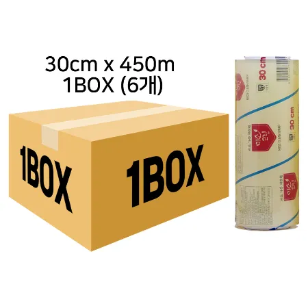 미소크린랩 (1호 30cm 450m)6개1박스 포장용 식품포장용 업소용랩