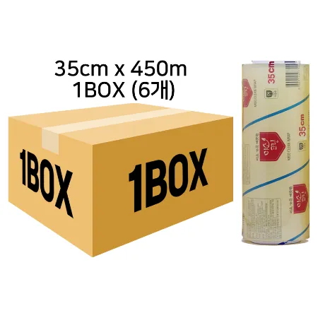 미소크린랩 (2호 35cm450m)6개 1박스 포장용 식품포장용 업소용랩