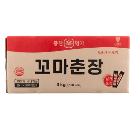 중찬명가 꼬마춘장 3KG(6g x500개입)