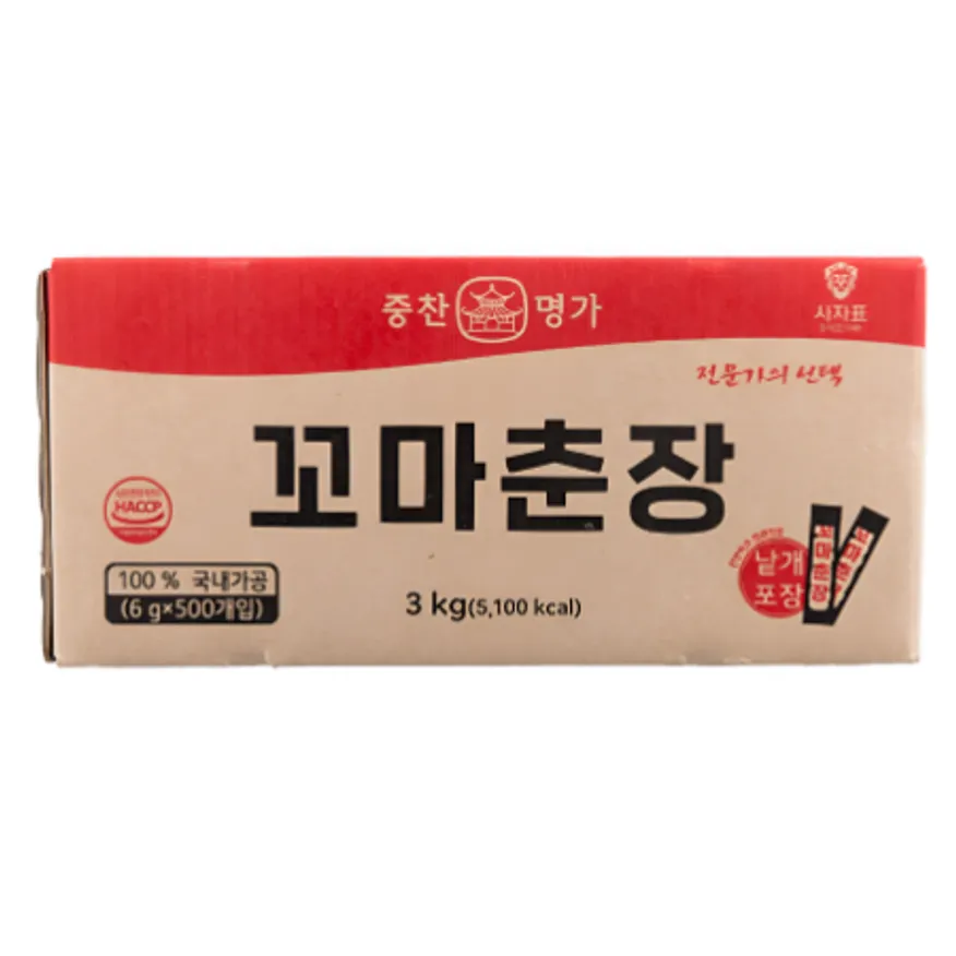 중찬명가 꼬마춘장 3KG(6g x500개입) 이미지