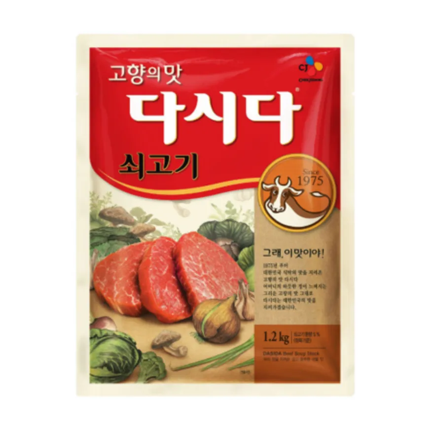 CJ제일제당 백설 쇠고기다시다 1.2kg 고향의맛 소고기다시다 이미지