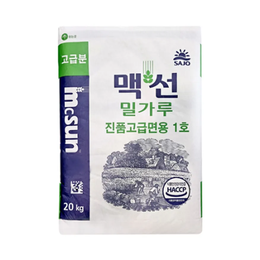 맥선 진품고급면용1호 밀가루 20kg 다목적 밀가루 반죽 이미지