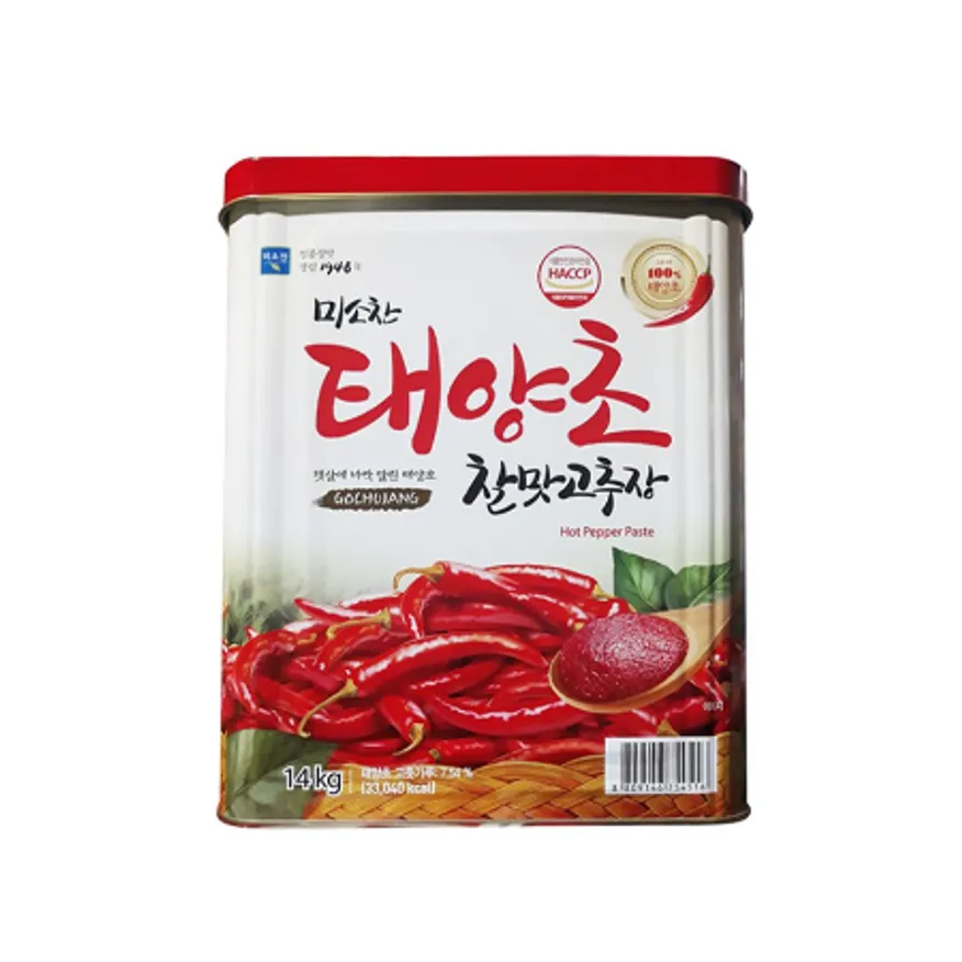 미소찬 태양초찰맛고추장 14kg 캔 양념장 대용량 업소용 이미지