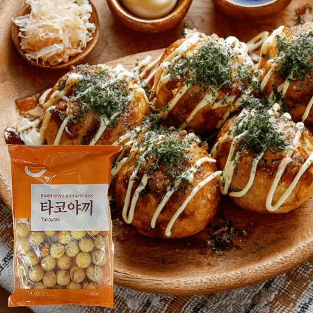 세미원 타코야끼 1KG (20g x 50개입) 문어볼 문어빵 다꼬야끼 캠핑 간식 안주 일식