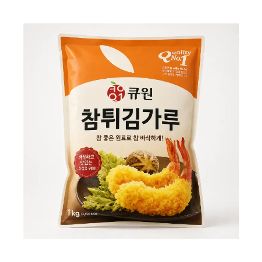 큐원 참튀김가루1kg 바삭한 튀김요리 이미지