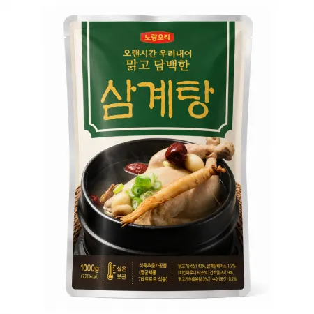 삼계탕 1kg 노랑오리 식자재왕 간편식 즉석 삼계탕 몸보신 보양식