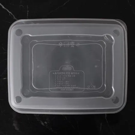 사출 사각찜용기 BW 27219 대 투명 100세트 이미지