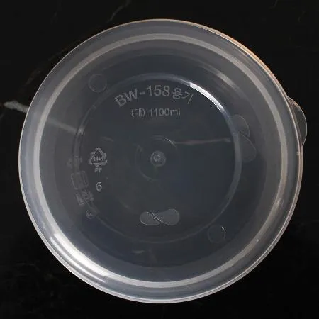 사출 삼계탕용기 BW 158파이 대 투명 300세트 이미지
