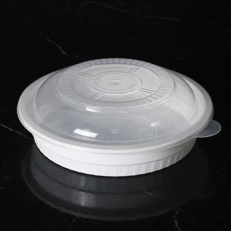 사출 찜용기 BW 원형찜용기 중 화이트 100세트