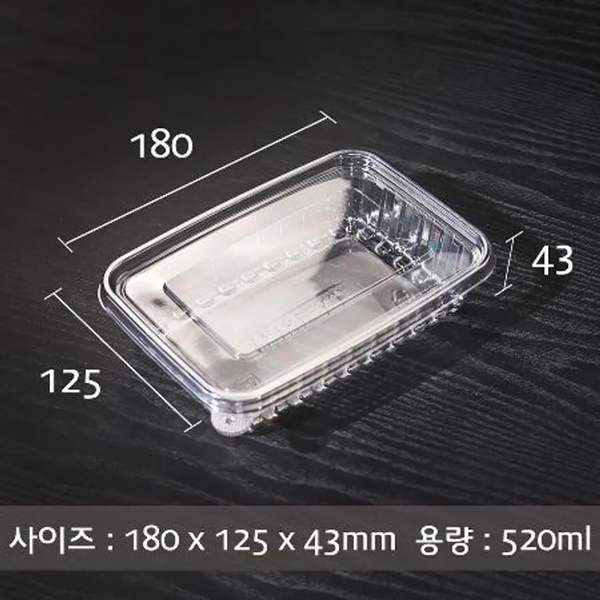 일회용 TY 사각용기 PET 18134 600세트 이미지