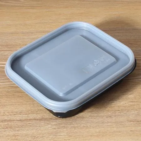 일회용반찬용기 JH 12144-3칸 블랙 200세트 이미지