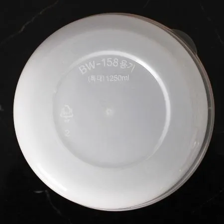 사출 삼계탕용기 BW 158파이 특대 화이트 300세트 이미지