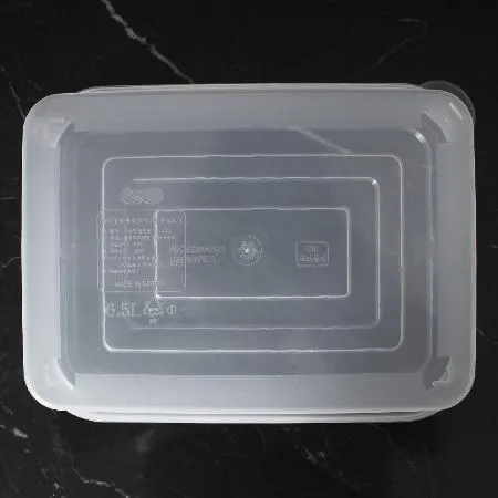 BW 사출 직사각 밀폐용기 6.5L 투명 100세트 이미지