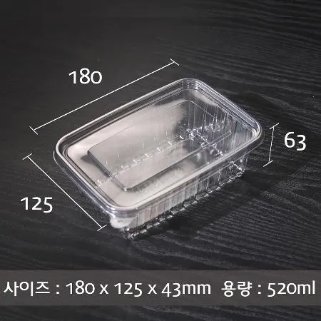 일회용 TY 사각용기 PET 18136 600세트 이미지