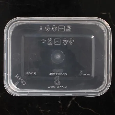 사출 죽용기 BW 반죽 B200 투명 500세트 이미지