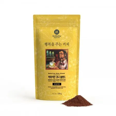 맥널티 행복을주는커피 하와이안 코나 블렌드 분쇄 원두 226g