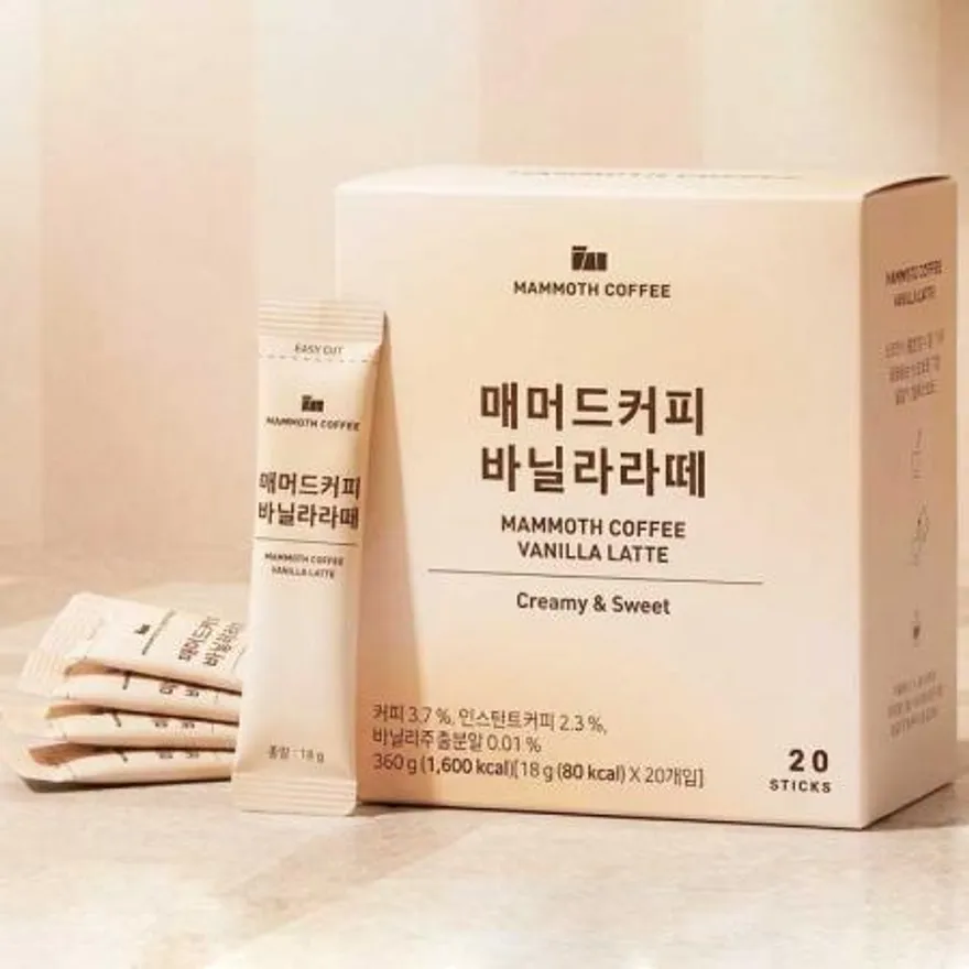 매머드커피 바닐라라떼 20개입 이미지