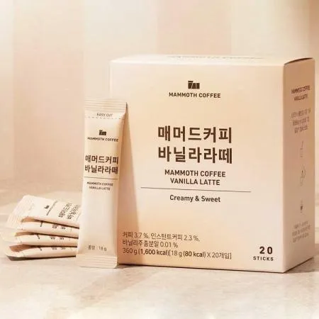 매머드커피 바닐라라떼 20개입 이미지