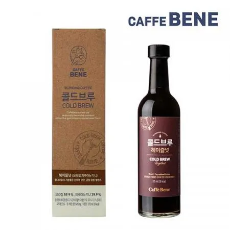 카페베네 콜드브루 더치커피 헤이즐넛 375ml 1입 이미지