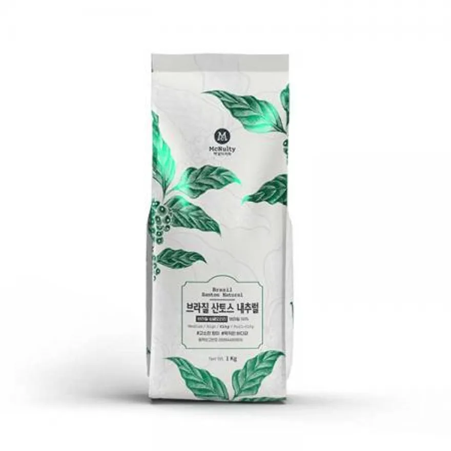 맥널티 브라질 산토스 내추럴 홀빈 원두 1kg 이미지