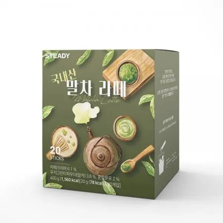 STEADY 스테디 국내산 말차라떼 20개입