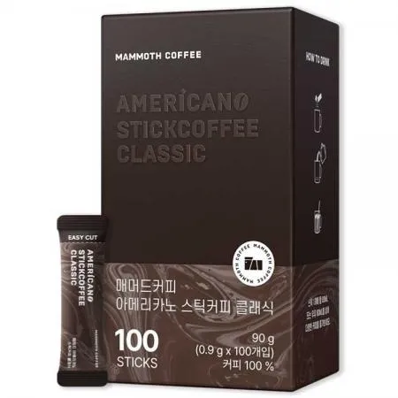 매머드커피 아메리카노 스틱커피 클래식 100개입
