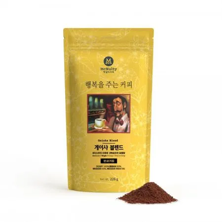 맥널티 행복을주는커피 게이샤 블렌드 분쇄 원두 226