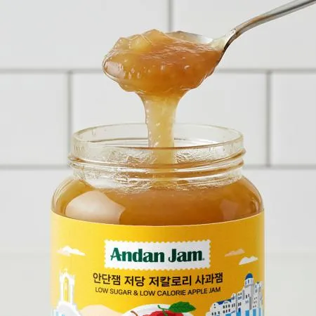 안단잼 저당 저칼로리 사과잼 380g 이미지