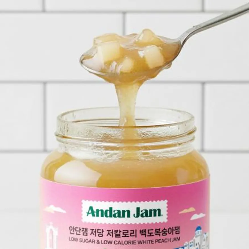 안단잼 저당 저칼로리 백도복숭아잼 380g 이미지