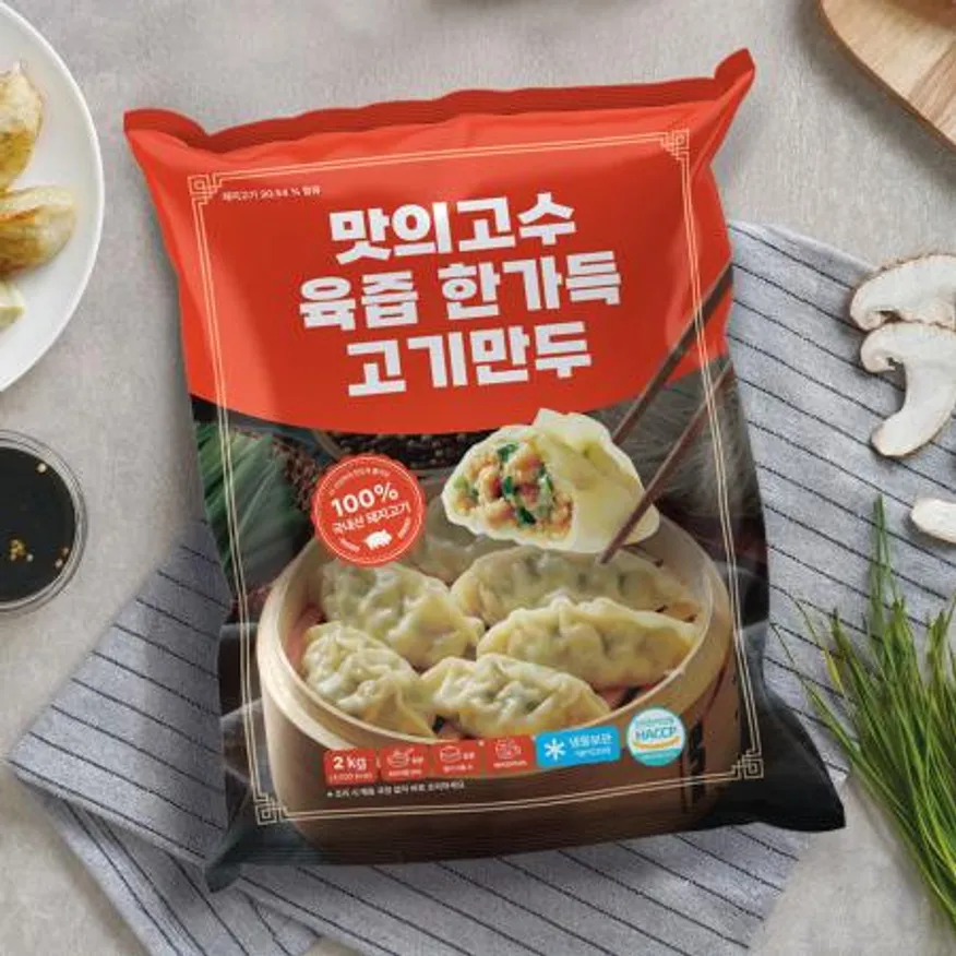 맛의고수 육즙 한가득 고기만두 2kg 이미지