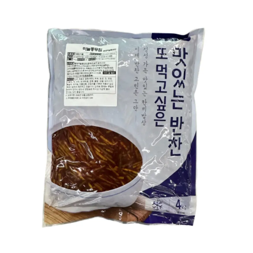 엘케이식품 맛도리반찬 마늘쫑무침 4kg 이미지