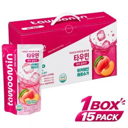 비타민음료 타우민 피치글로우(15개입) 무카페인