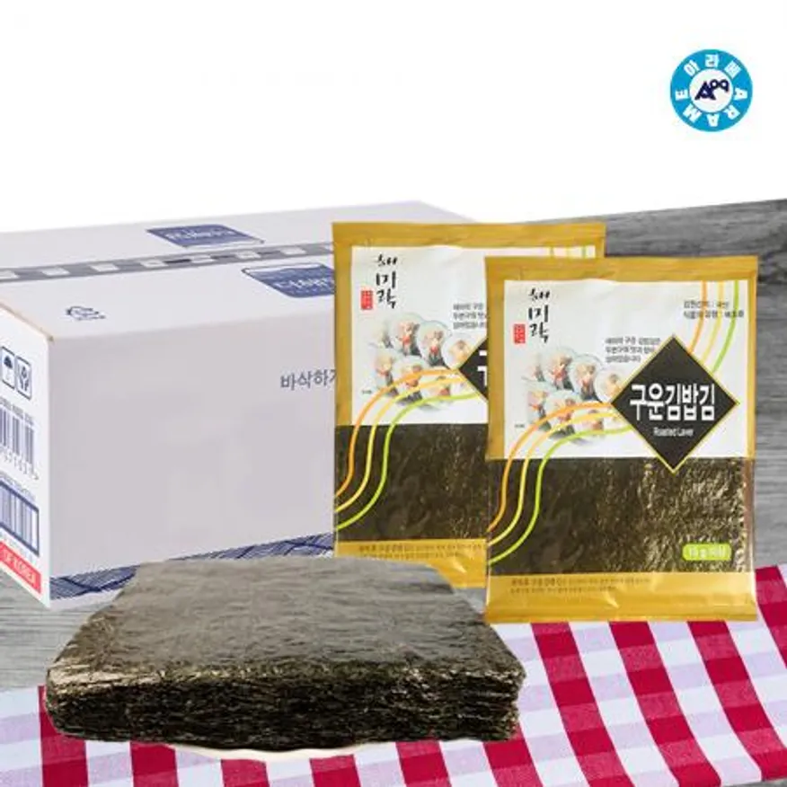 아라메 구운김밥김 (10매x10)x10봉 이미지