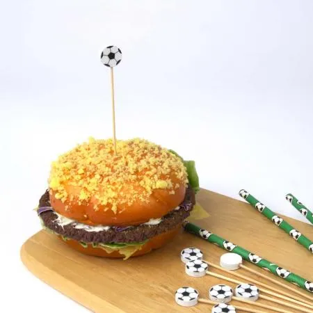 축구공픽 꼬지 대나무 과일꼬치
