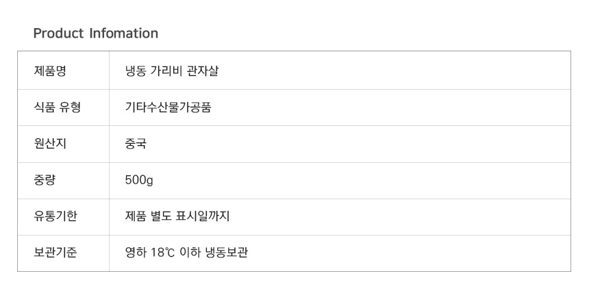 상품정보제공고시