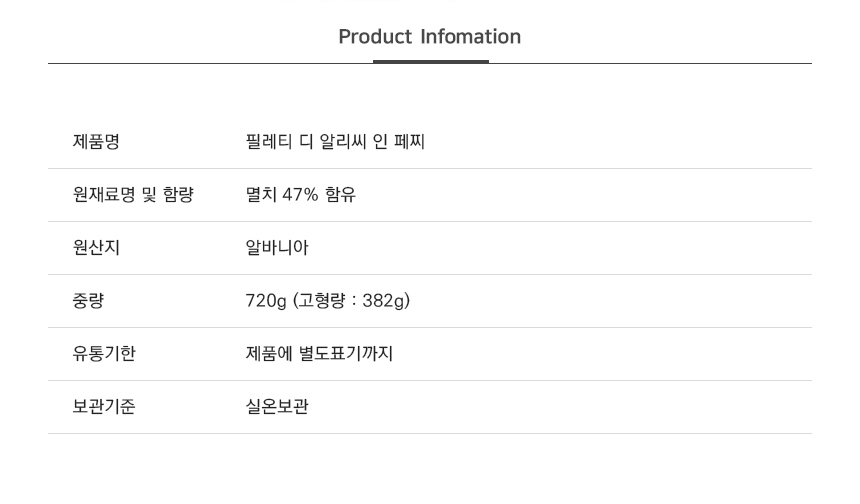 상품정보제공고시