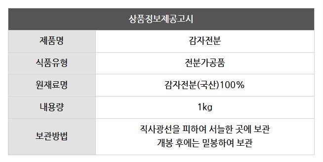 상품정보제공고시