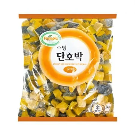 팜피아 냉동 스팀 단호박 유피(껍질있음) 2kg (아이스박스무료)
