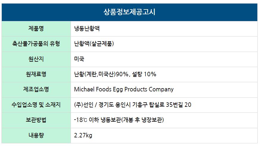 상품정보제공고시