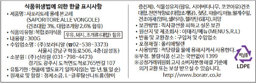 상품정보제공고시