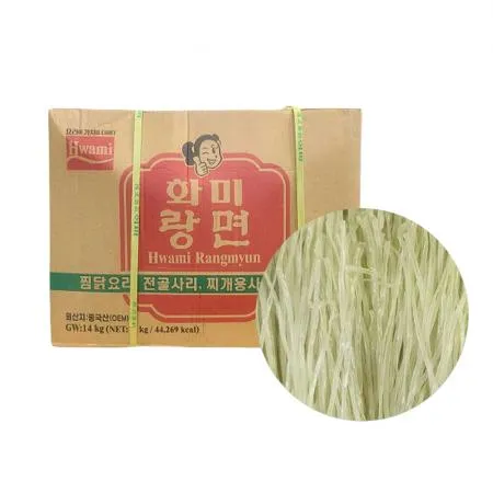 [반짝특가] 납작당면 14kg 화미랑면 벌크 넙적당면 대용량 식당용 떡볶이 낙곱새 찜닭