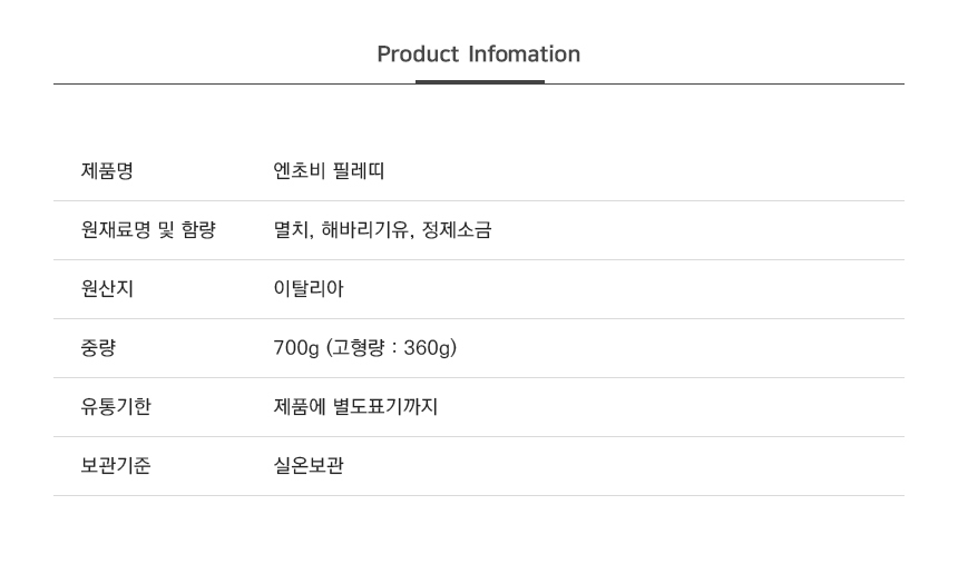 상품정보제공고시