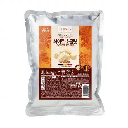헤르코 화이트 커버춰초콜릿 200g